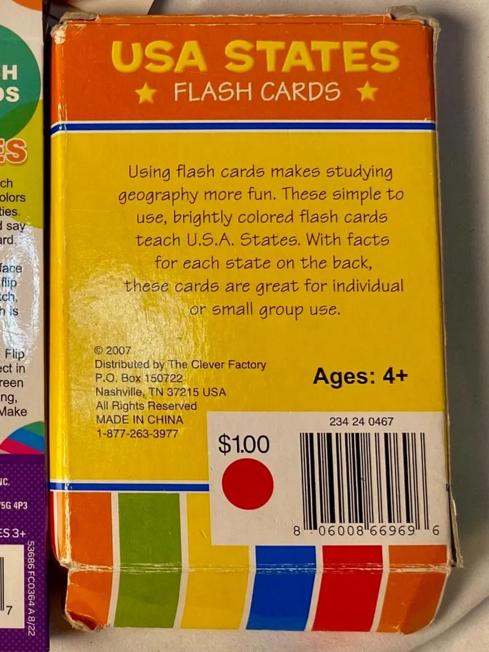 Crayola Old Maid + Disney Minnie Colors & Shapes + USA States Flash Cards